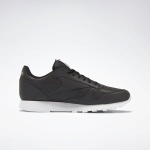 Adidasy Męskie Reebok Classic Leather Czarne/Białe/Czerwone PL 29HLPIG